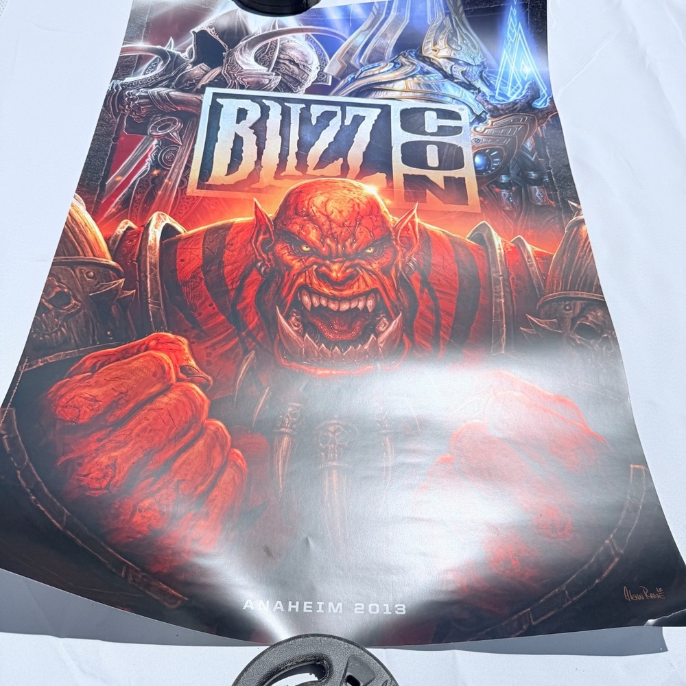 BlizzCon Anaheim 2013 Key Art Poster 40x27 Warcraft Diablo‎ Starcraft Blizzard